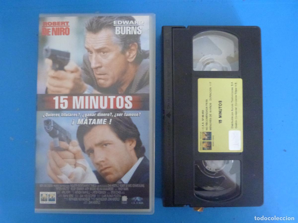 Cine: PELICULA VHS 15 MINUTOS ROBERT DE NIRO EDWARD BURNS 2001