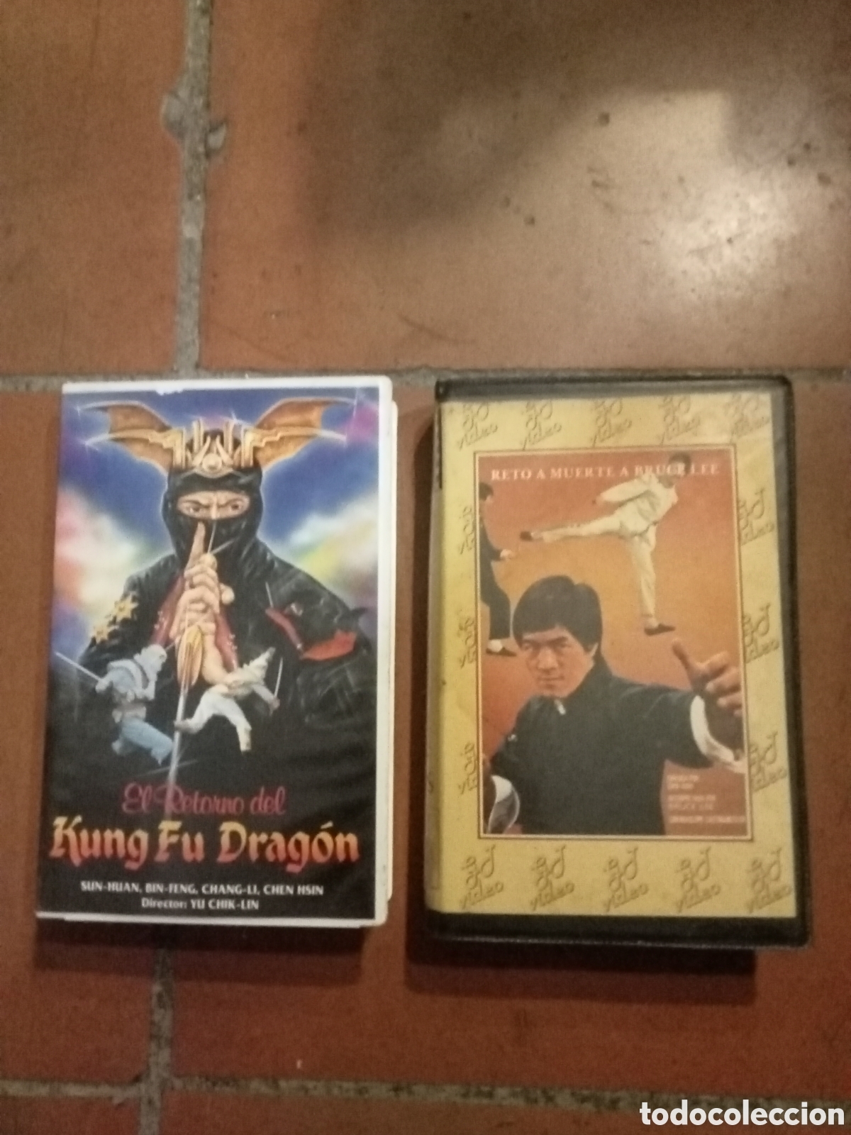 Cine: VHS el retorno del kung fu dragon y reto a muerte Bruce Lee