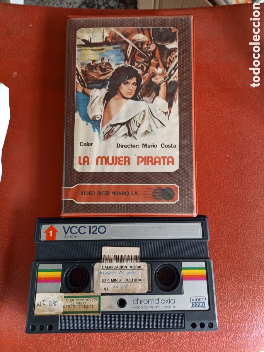 Cine: VIDEO2000-LA MUJER PIRATA. MARIO COSTA. V&Iacute;DEO INTER MUNDO. NO VHS