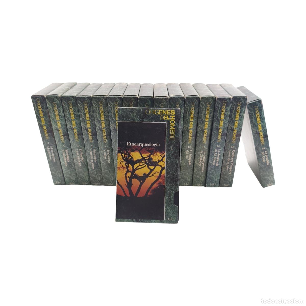 Cine: Colecci&oacute;n Documentales VHS - Or&iacute;genes del Hombre (Ediciones Folio) - Lote Completo de 24 Cintas VHS