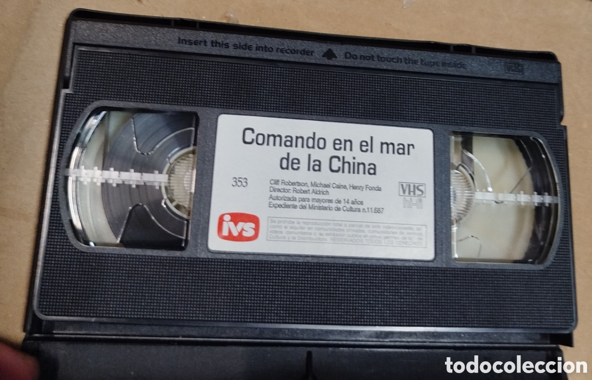 Cine: Comando en el mar de la China. SOLO PELICULA. VHS