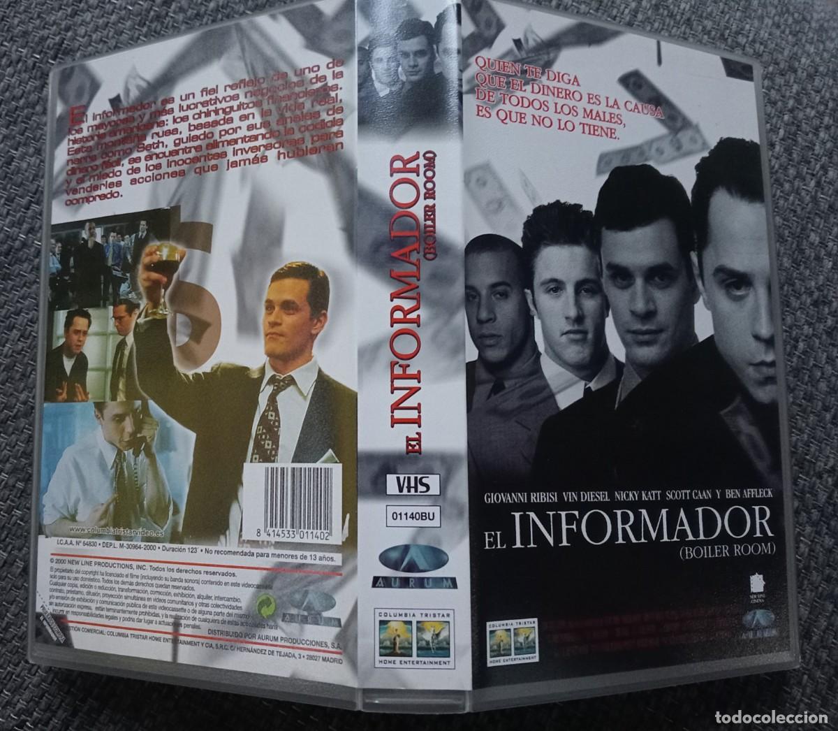 Cinema: VHS El Informador Boiler Room Ben Affleck Vin Diesel Giovanni Ribisi /variascompras10% o 20%descuent