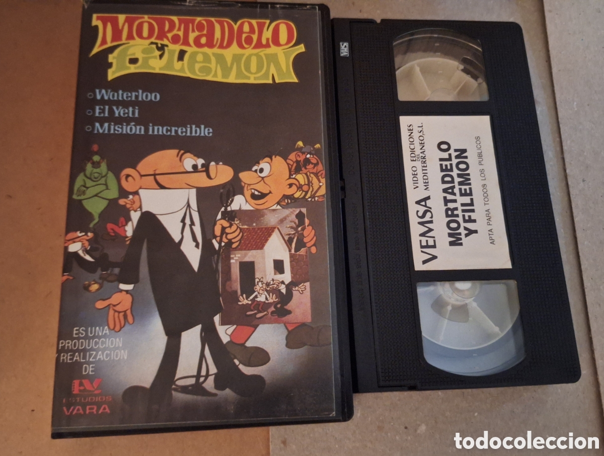 Cine: Mortadelo y Filem&oacute;n VHS Dibujos Animados