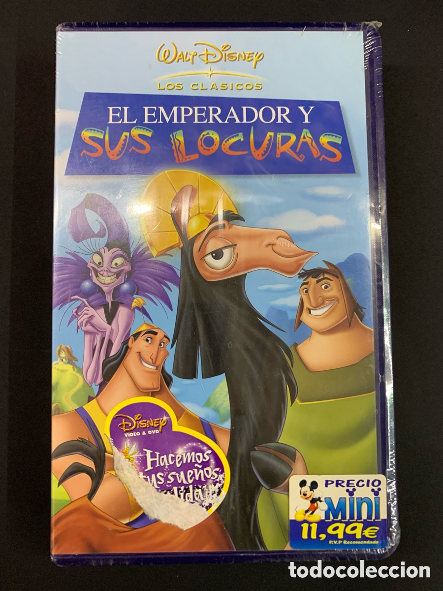 Cine: VHS Disney el emperador y sus locuras nuevo