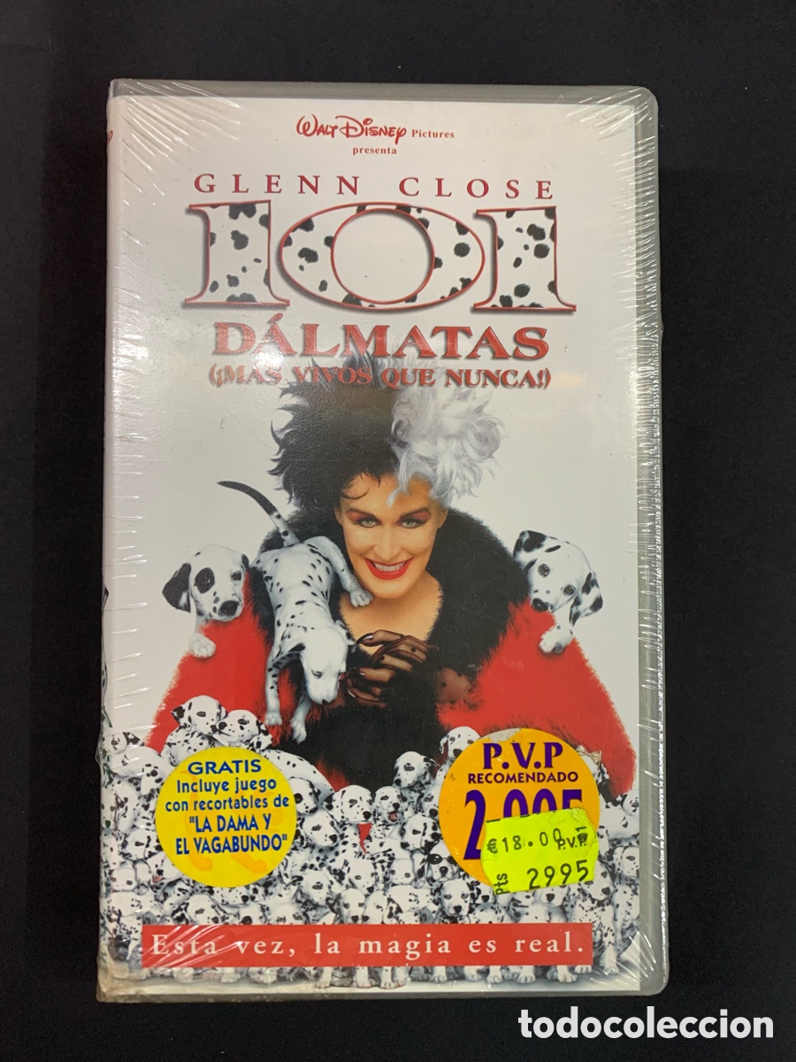 Cine: VHS Disney 101 d&aacute;lmatas nuevo