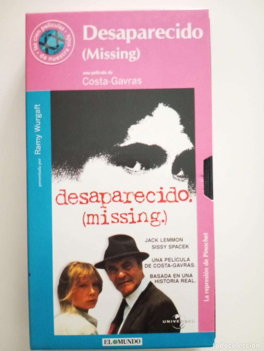 Cine: DESAPARECIDO, MISSING, PELICULA EN VHS