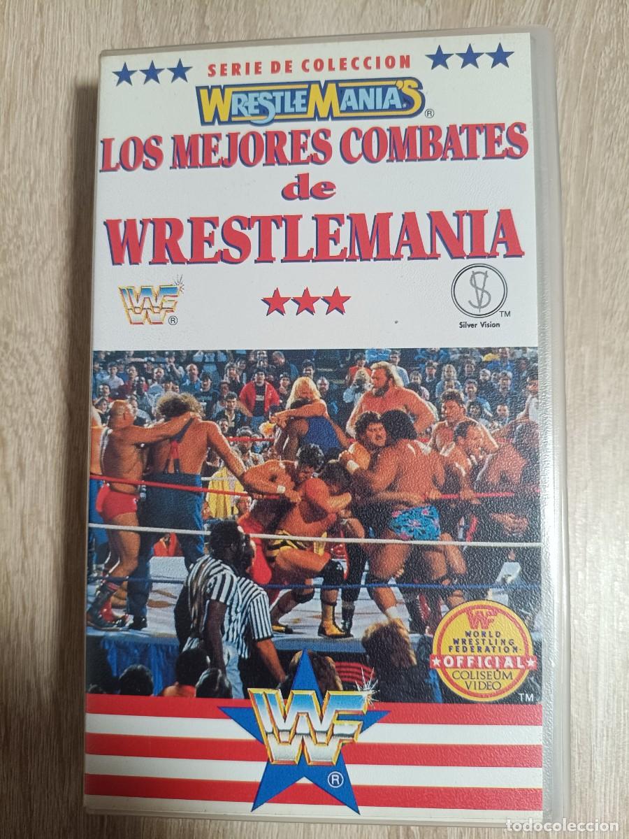 Cine: VHS - LOS MEJORES COMBATES DE WRESTLEMANIA (Pressing catch) - HECTOR DEL MAR
