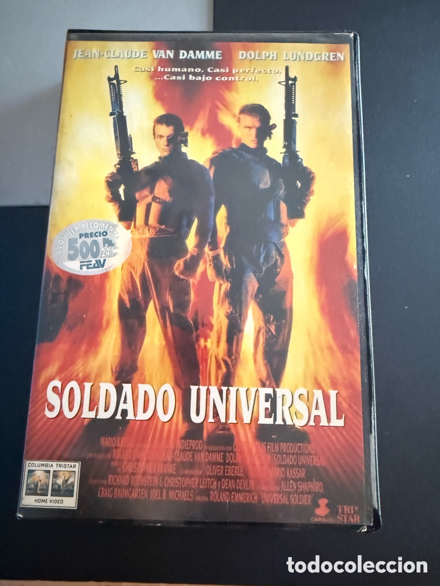 Cine: VHS. SOLDADO UNIVERSAL. Van Damme. Caja Grande. VIDEO CLUB