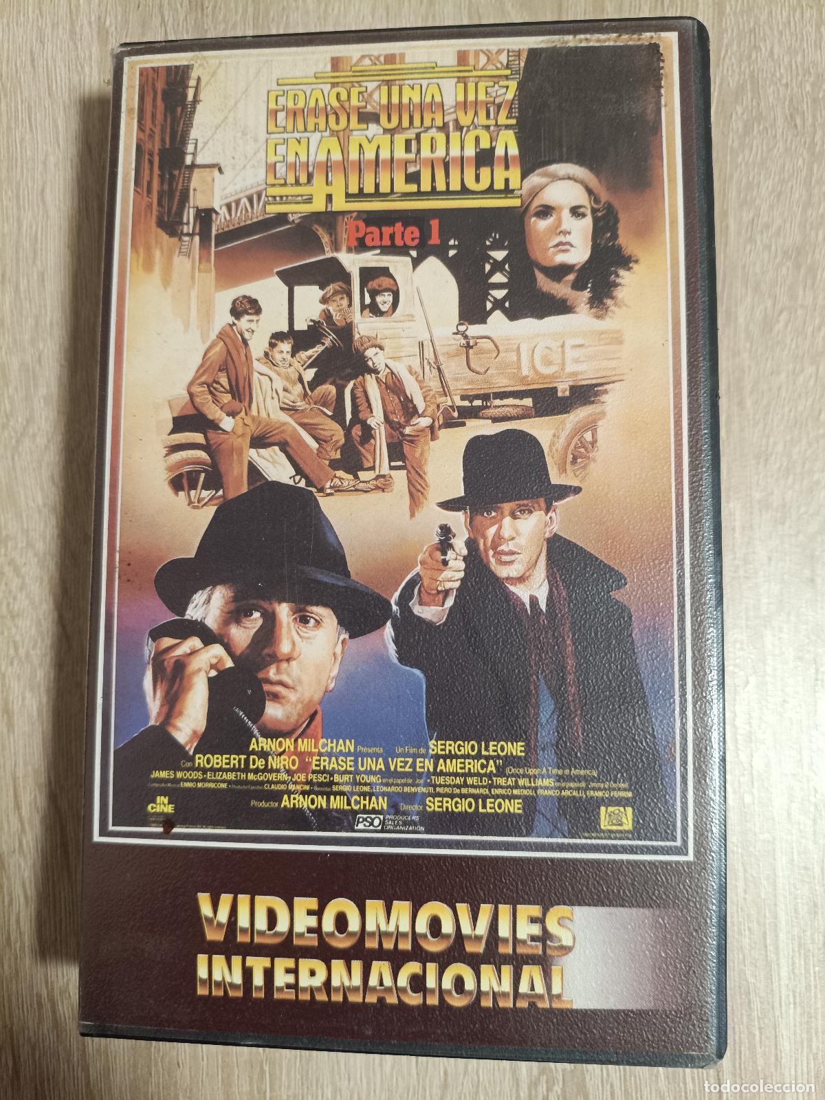 Cine: VHS - ERASE UNA VEZ EN AMERICA PARTE 1 - Robert de Niro, Sergio Leone - 1&ordm; EDICION