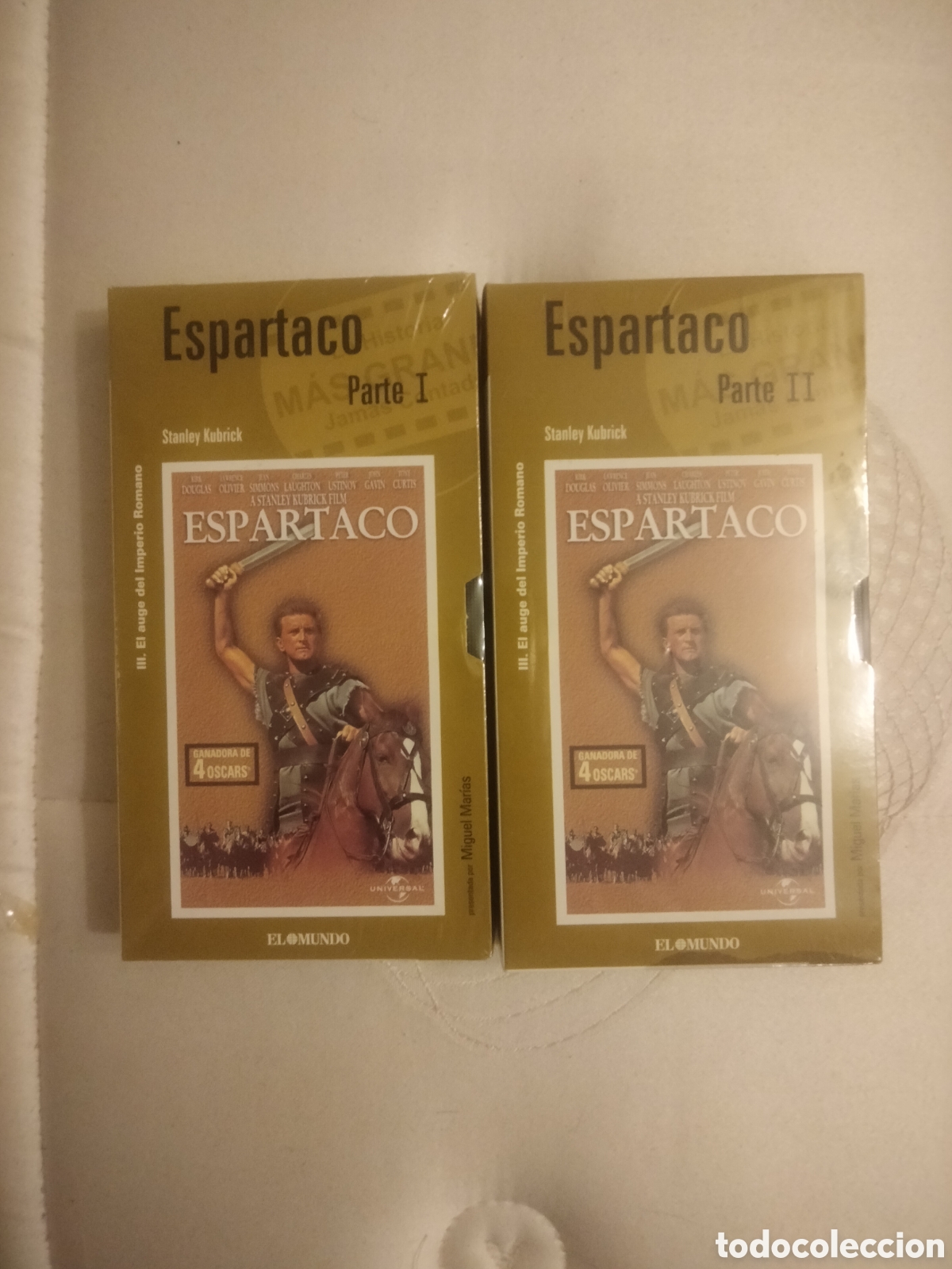 Cine: VHS Espartaco parte 1 y parte 2 - Foto 1