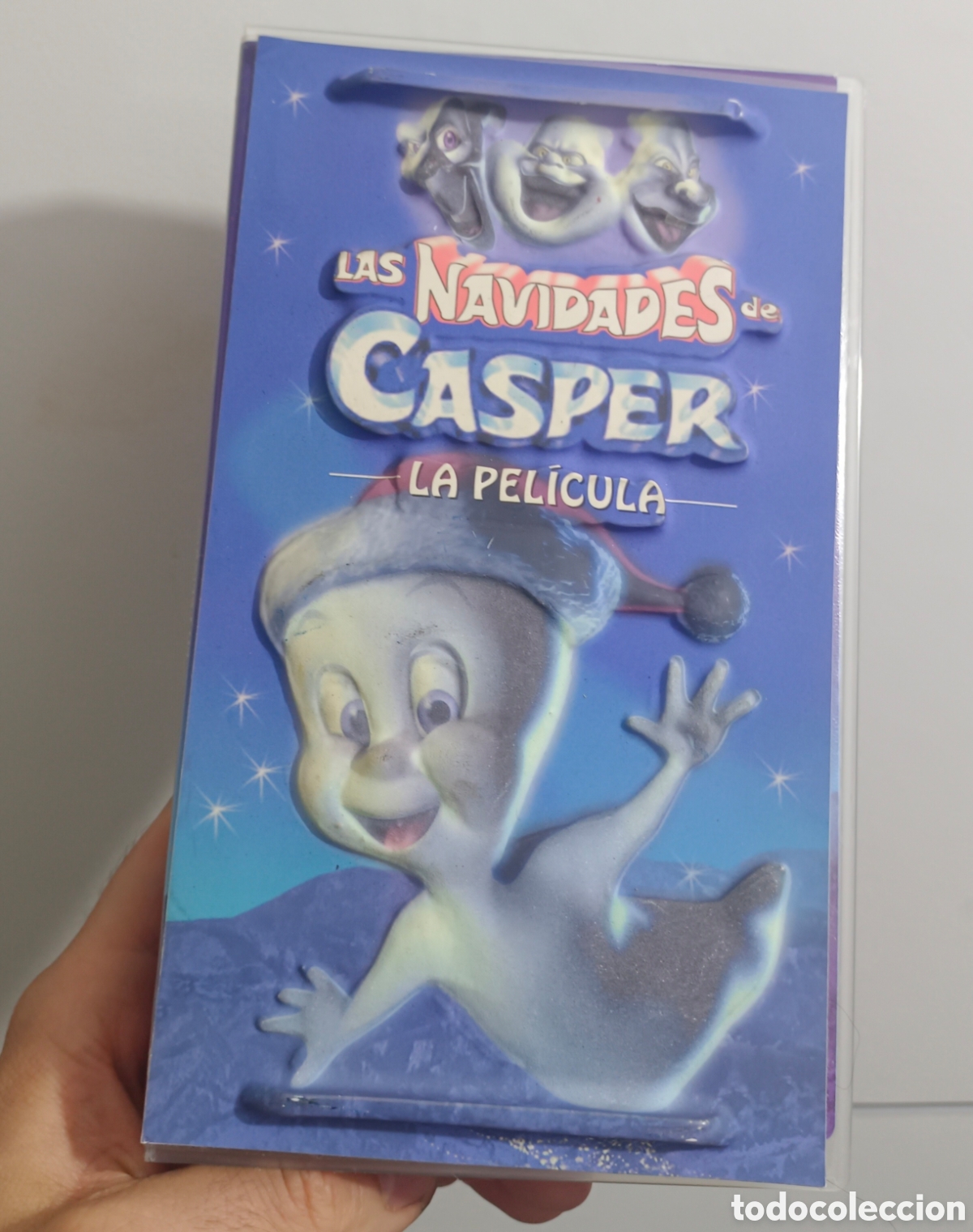 Cine: Rara Pelicula VHS las navidades de casper portada de caratula con relieve , muy pocas !!!