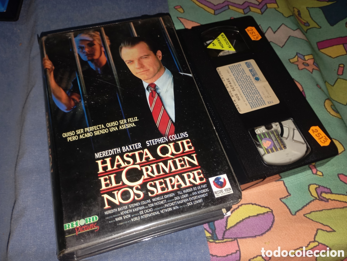 Cine: HASTA QUE EL CRIMEN NOS SEPARE-VHS-Meredith Baxter, - Suspense 1992 Basado en hechos reales