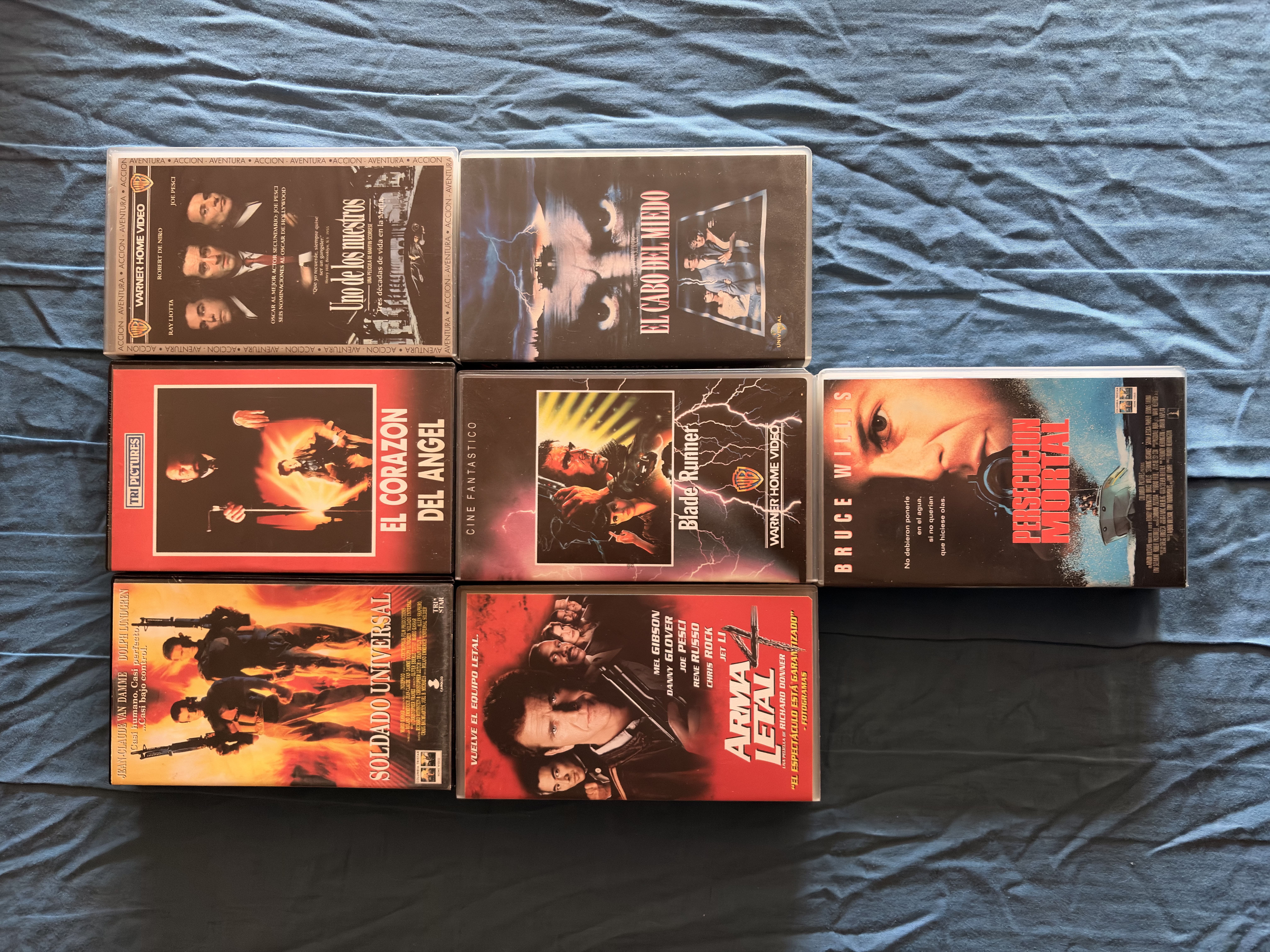 Cine: Pack 7 VHS Pel&iacute;culas de Acci&oacute;n
