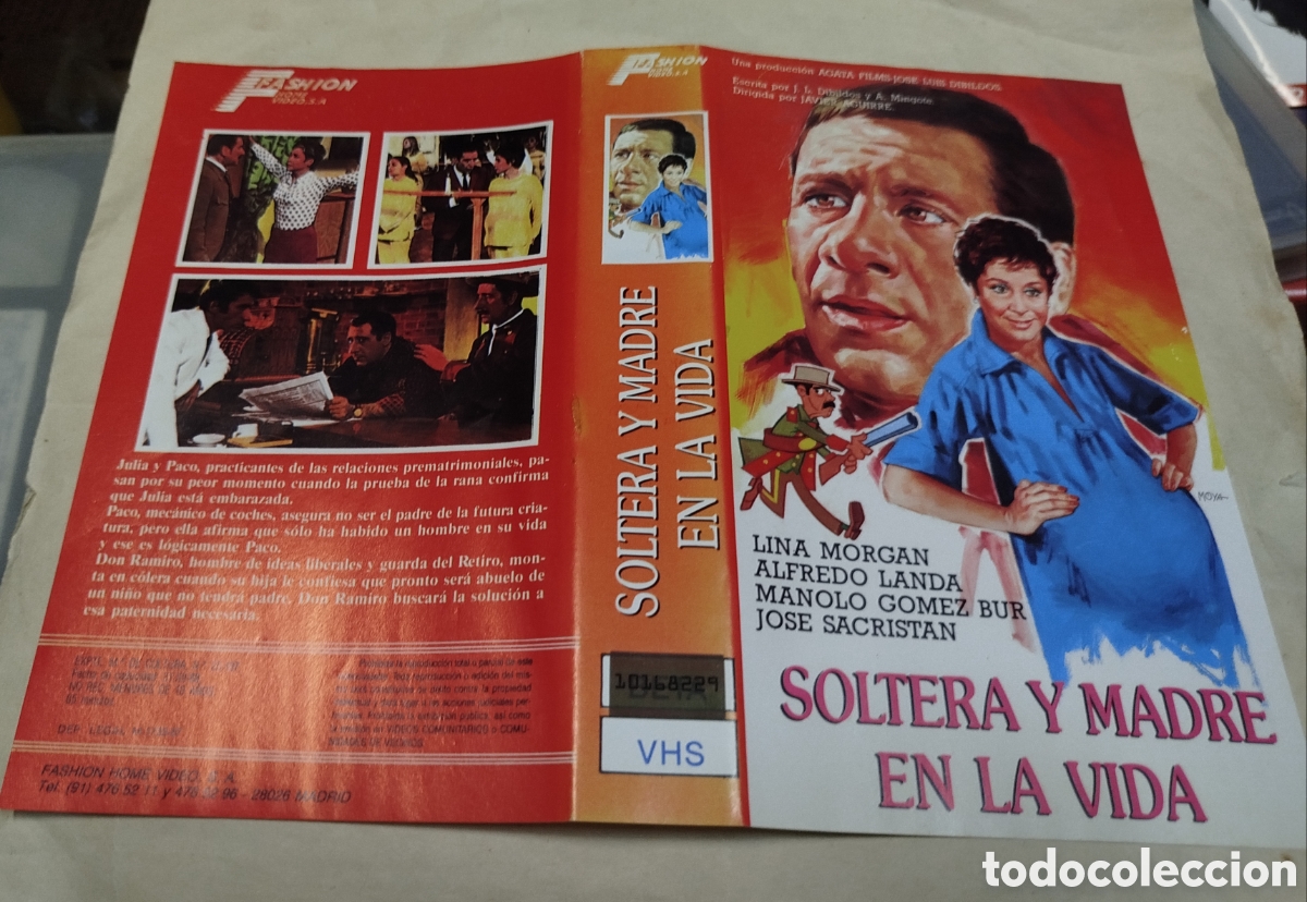 Cine: Soltera y madre en la vida. SOLO CAR&Aacute;TULA. VHS