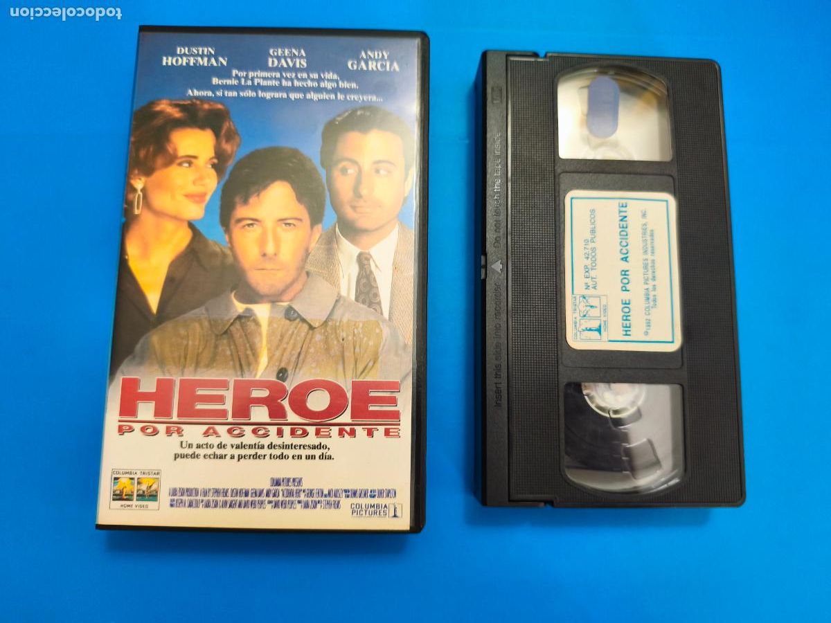 Cine: PELICULA VHS HEROE POR ACCIDENTE DUSTIN HOFFMAN GEENA DAVIS 1993