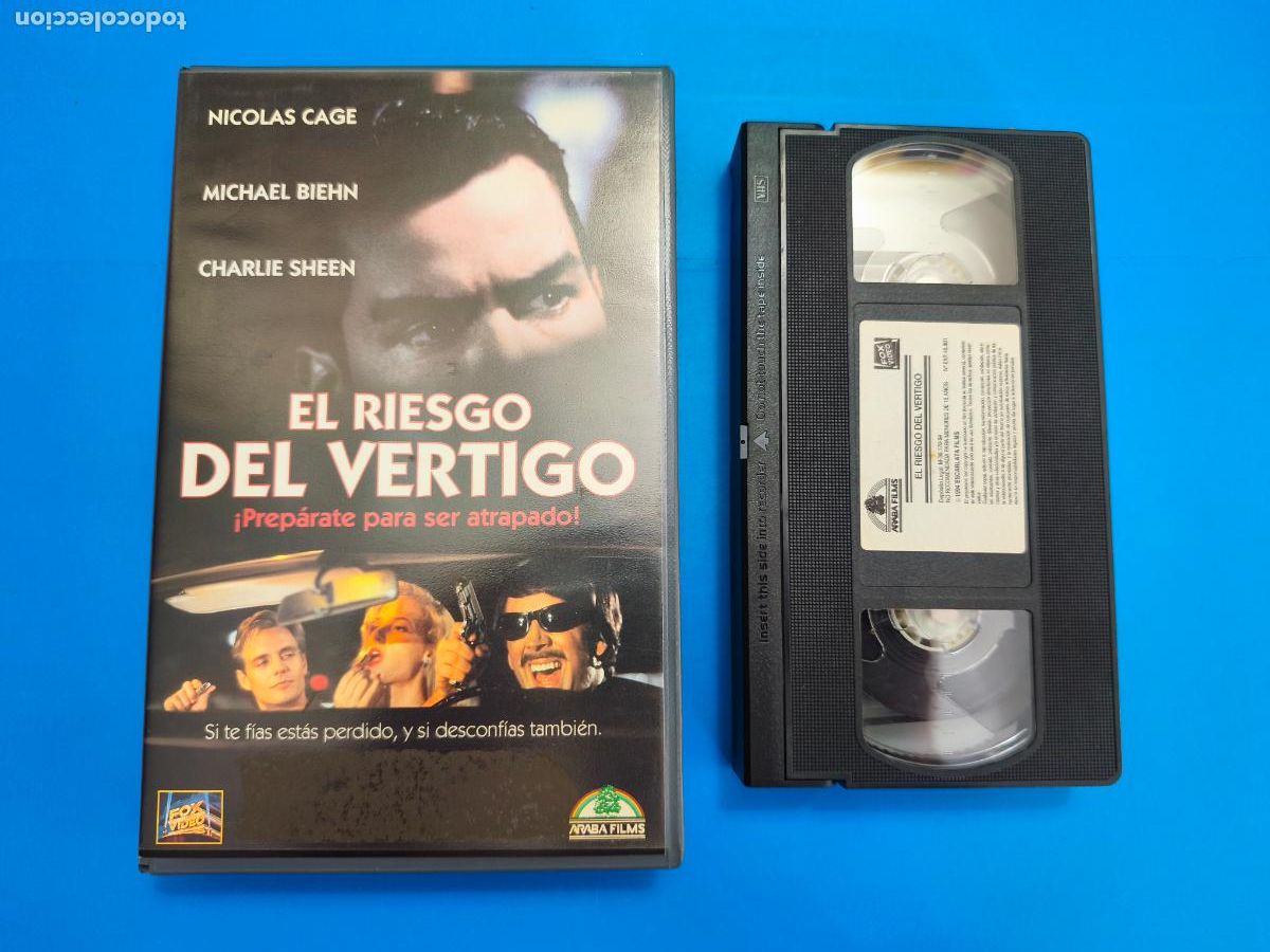Cine: PELICULA VHS EL RIESGO DEL VERTIGO NICOLAS CAGE MICHAEL BIEHN 1994