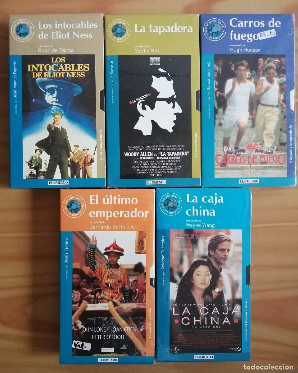 Cine: 5 VHS - PEL&Iacute;CULAS CL&Aacute;SICAS - LOS INTOCABLES DE ELIOT NESS, LA TAPADERA, CARROS DE FUEGO, EL &Uacute;LTIMO..