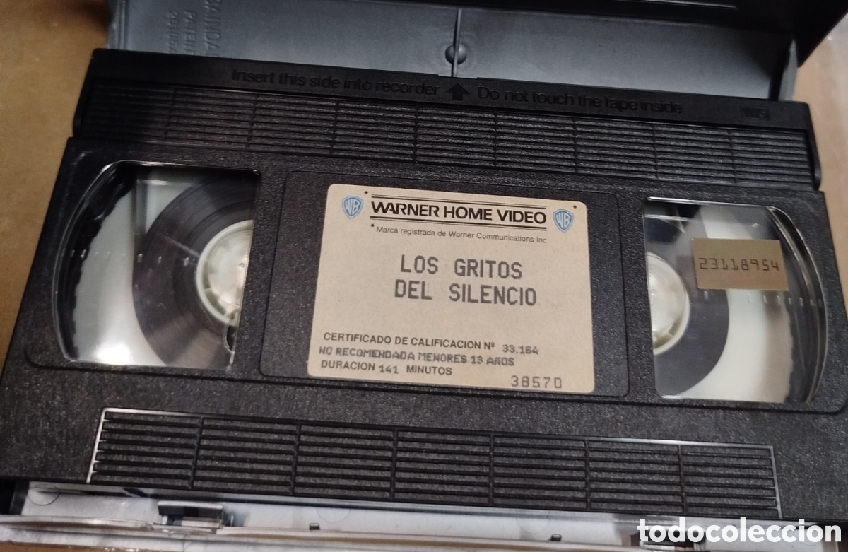 Cine: Los gritos del silencio. SOLO PELICULA. VHS