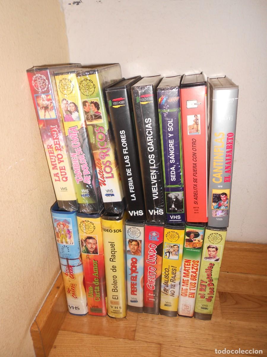 Cine: LOTE CINE MEXICANO CANTINFLAS / JORGE NEGRETE / PEDRO INFANTE / LUIS y ANTONIO AGUILAR 16 VHS 1&euro;y+