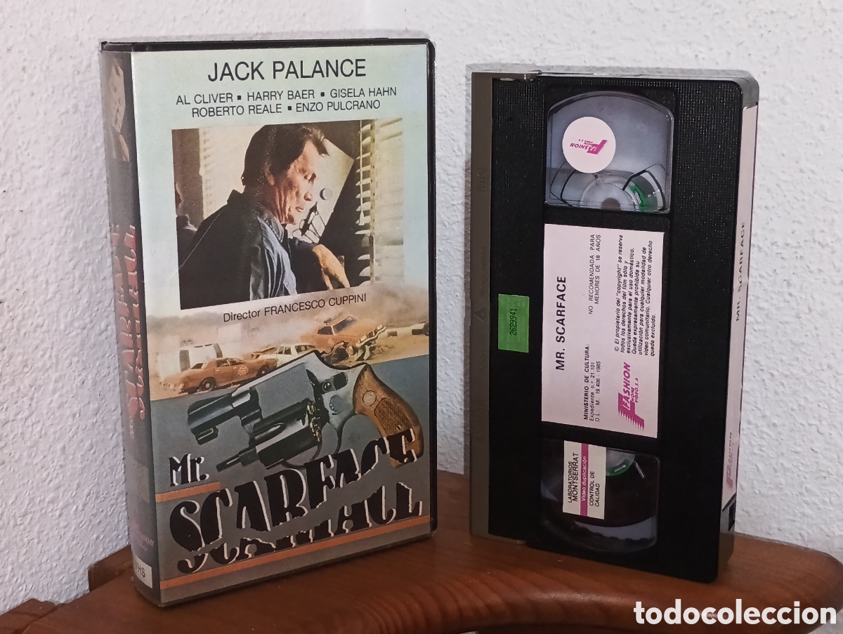 Cine: Mr, Scarface. Jack palance. Pel&iacute;cula VHS