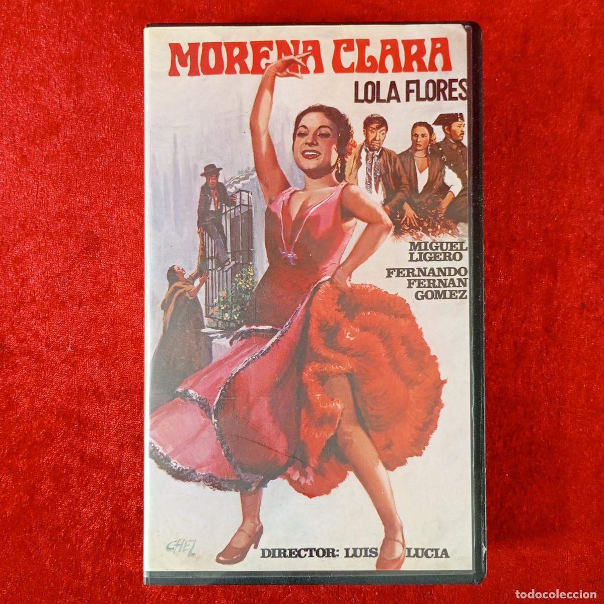 Cine: MORENA CLARA - LOLA FLORES - DIRECTOR LUIS LUCIA - GRUPO VIDEO - VHS / 607
