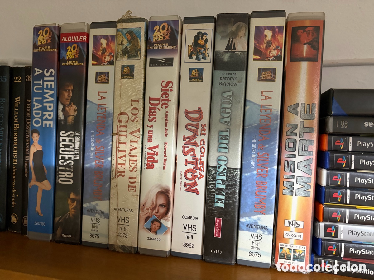 Cine: Lote de 9 VHS pel&iacute;culas promocionales FOX mi colega dunston el peso del agua GULLIVER siempre a tu
