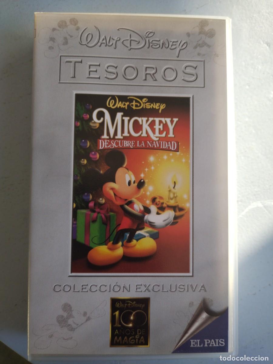 Cine: Pel&iacute;cula VHS WALT DISNEY. MICKEY Mouse DESCUBRE LA NAVIDAD