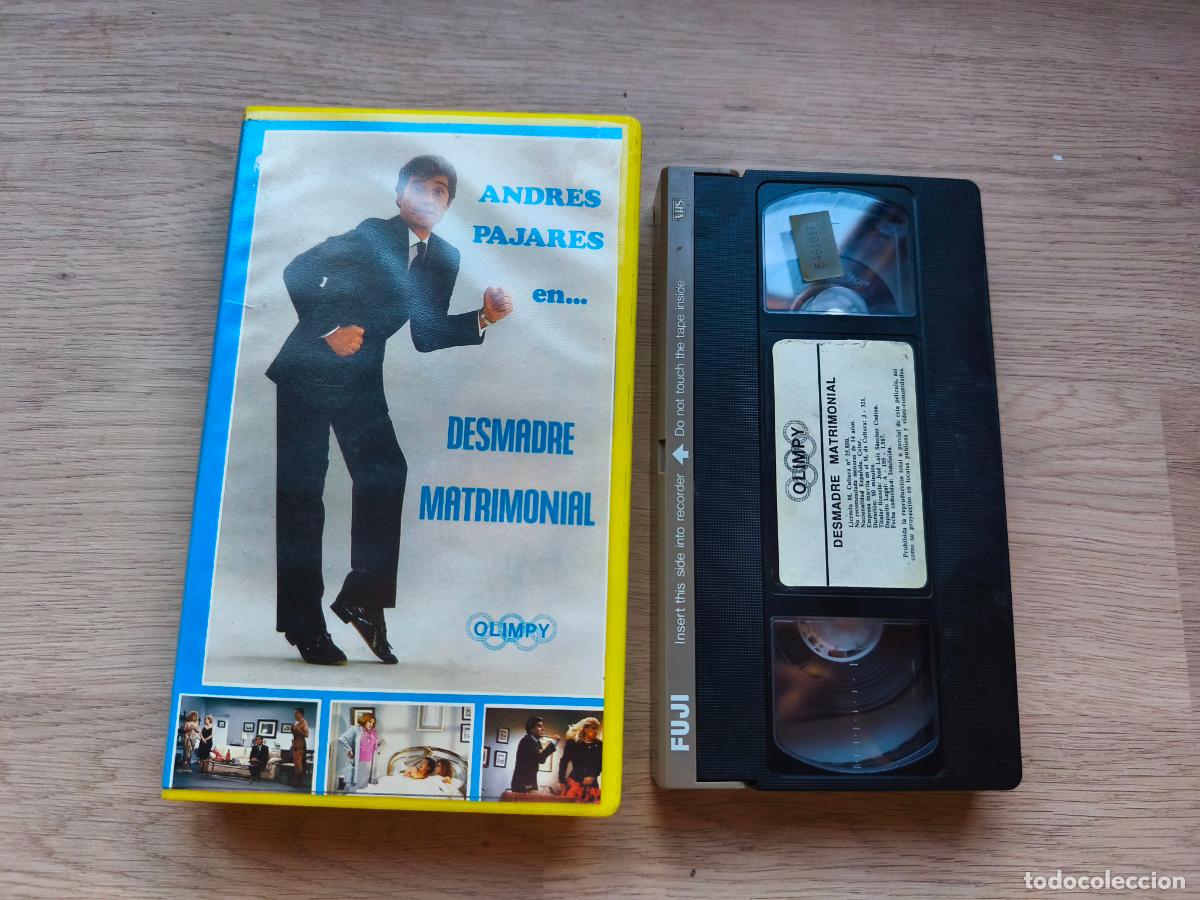 Cine: PELICULA VHS DESMADRE MATRIMONIAL ANDRES PAJARES A&Ntilde;O 1987