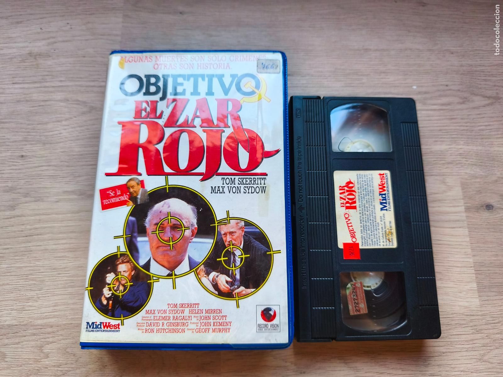 Cine: PELICULA VHS OBJETIVO EL ZAR ROJO TOM SKERRITT MAX VON SYDOW A&Ntilde;O 1989