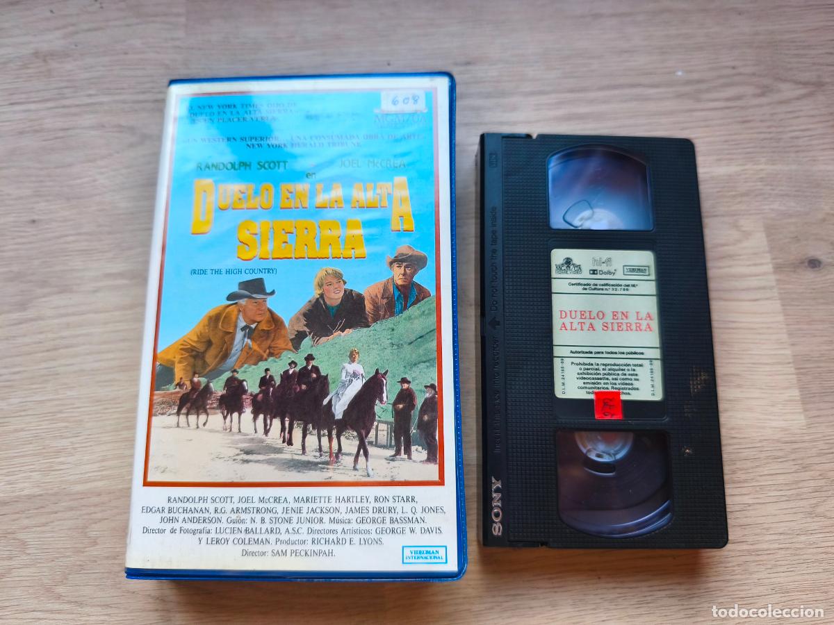 Cine: PELICULA VHS DUELO EN LA ALTA SIERRA RANDOLPH SCOTT JOEL MCCREA A&Ntilde;O 1962
