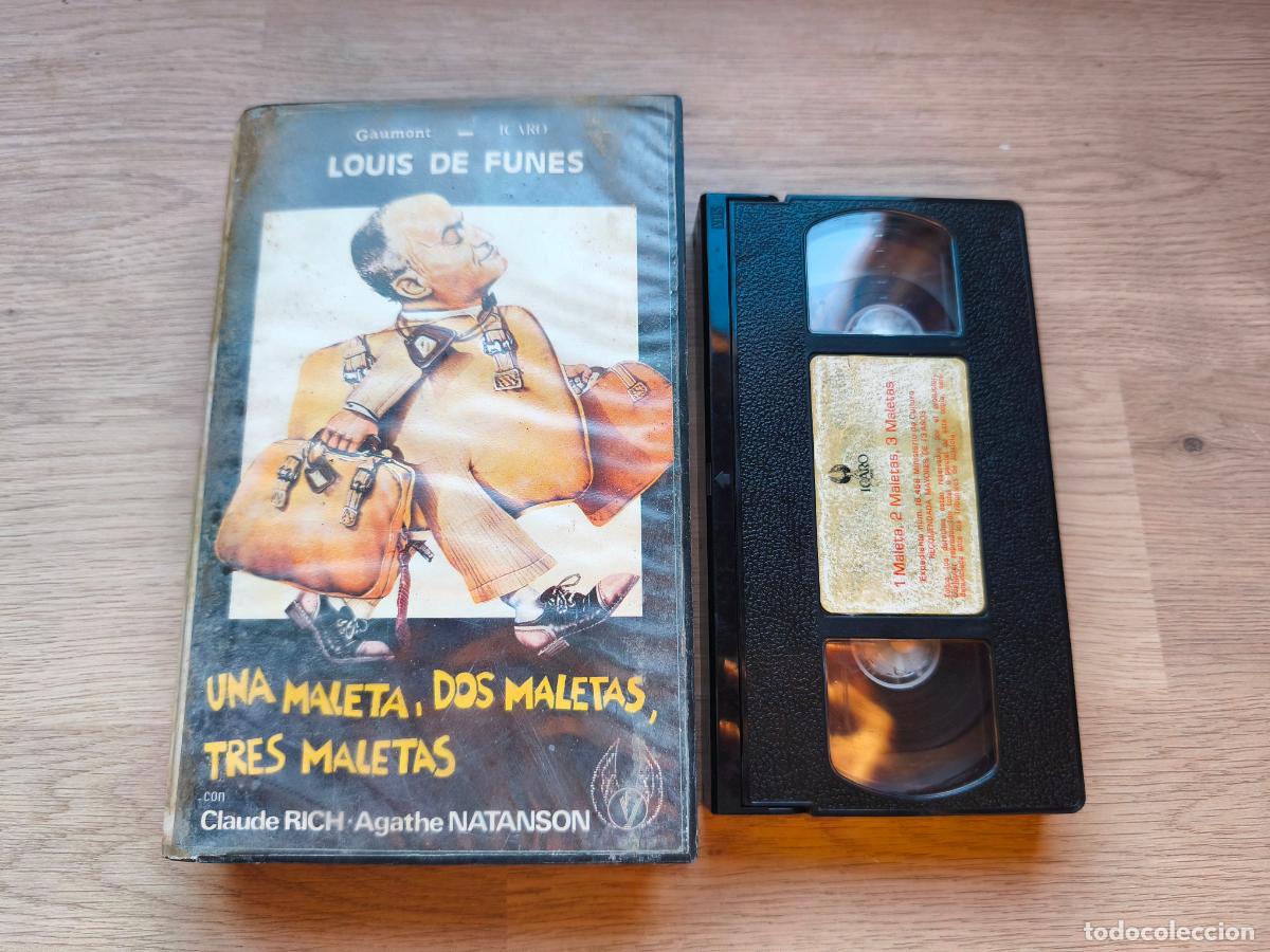 Cine: PELICULA VHS UNA MALETA DOS MALETAS TRES MALETAS LOUIS DE FUNES CLAUDE RICH A&Ntilde;O 1967