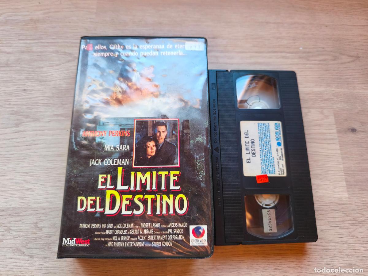 Cine: PELICULA VHS EL LIMITE DEL DESTINO ANTHONY PERKINS MIA SARA JACK COLEMAN A&Ntilde;O 1990