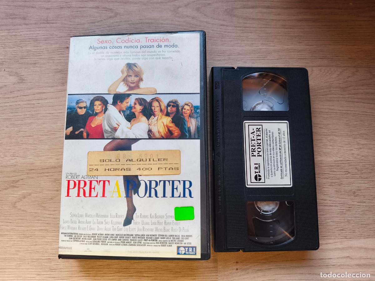 Cine: PELICULA VHS PRET A PORTER ROBERT ALTMAN A&Ntilde;O 1995
