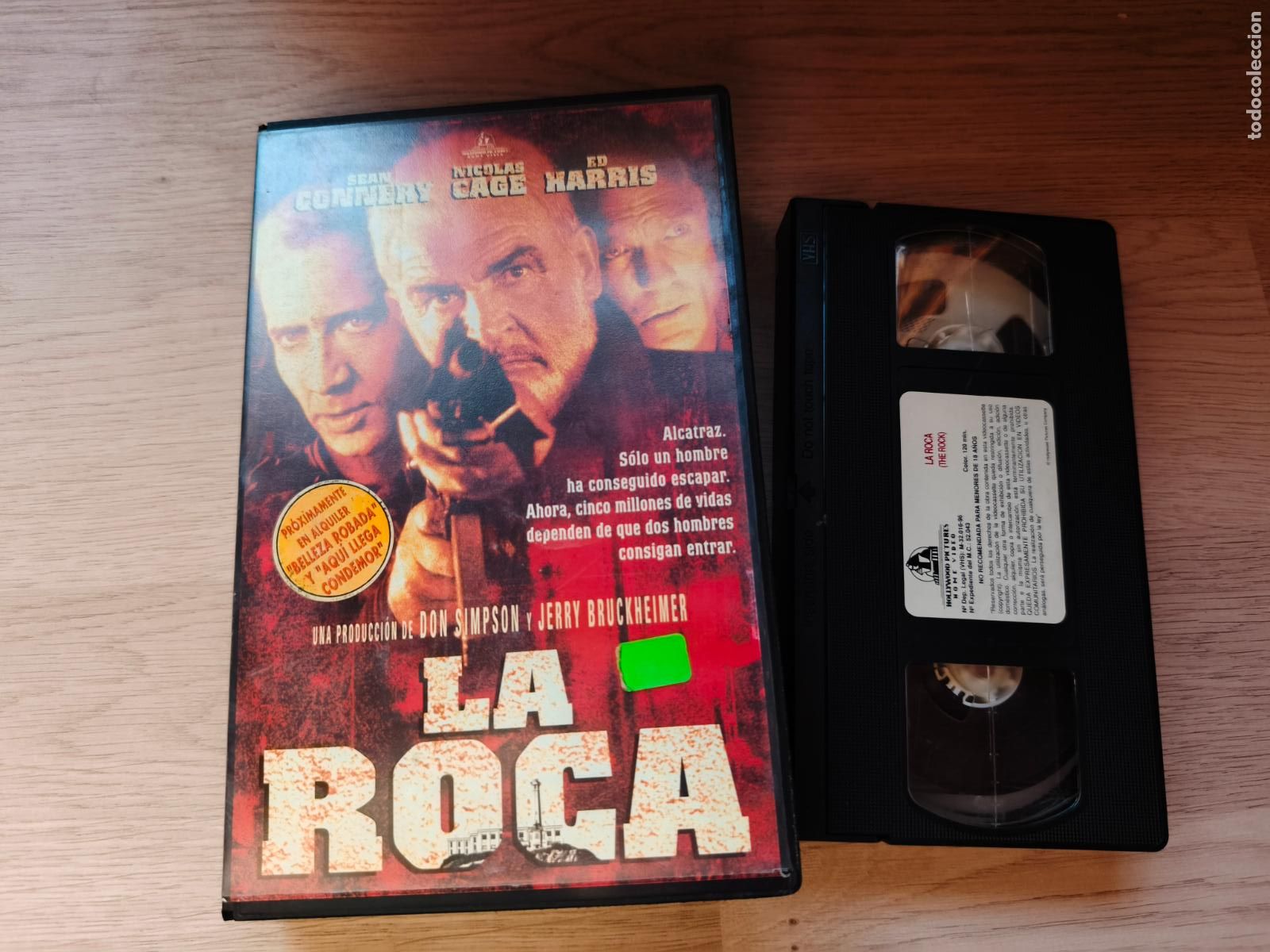Cine: PELICULA VHS LA ROCA SEAN CONNERY NICOLAS CAGE A&Ntilde;O 1996