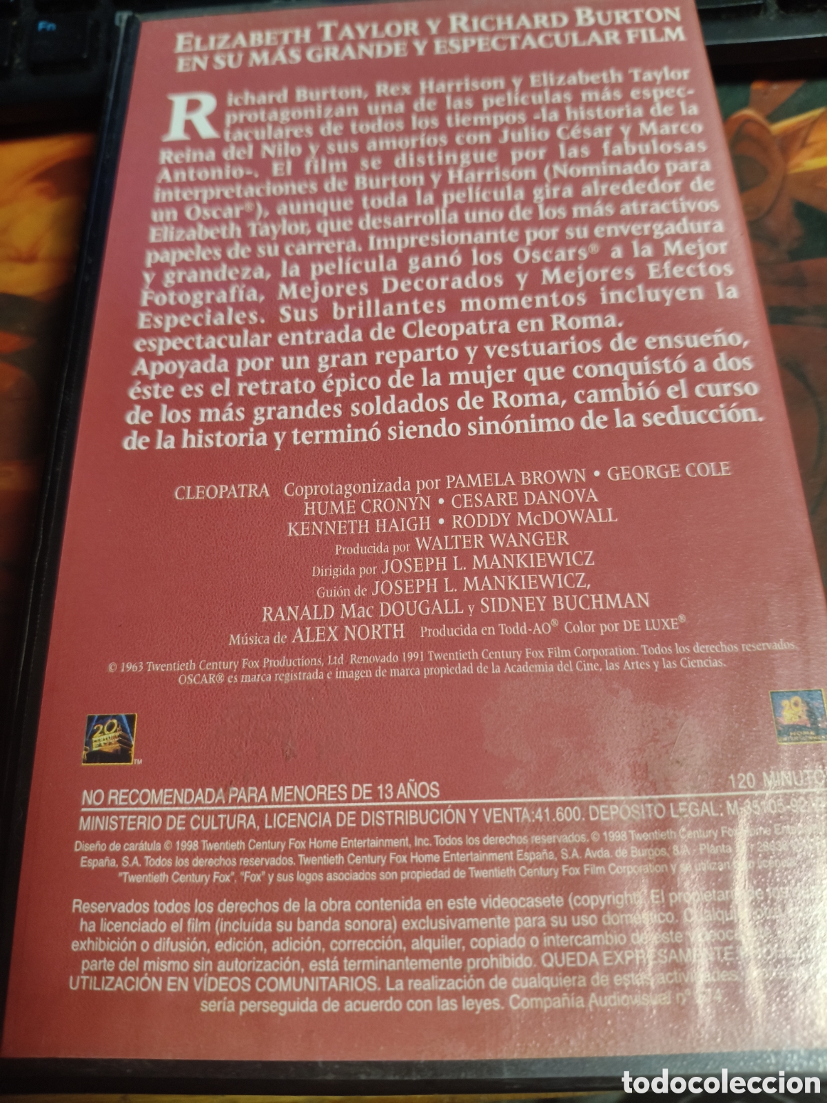 Cine: Cleopatra 1&deg; parte VHS - Foto 2