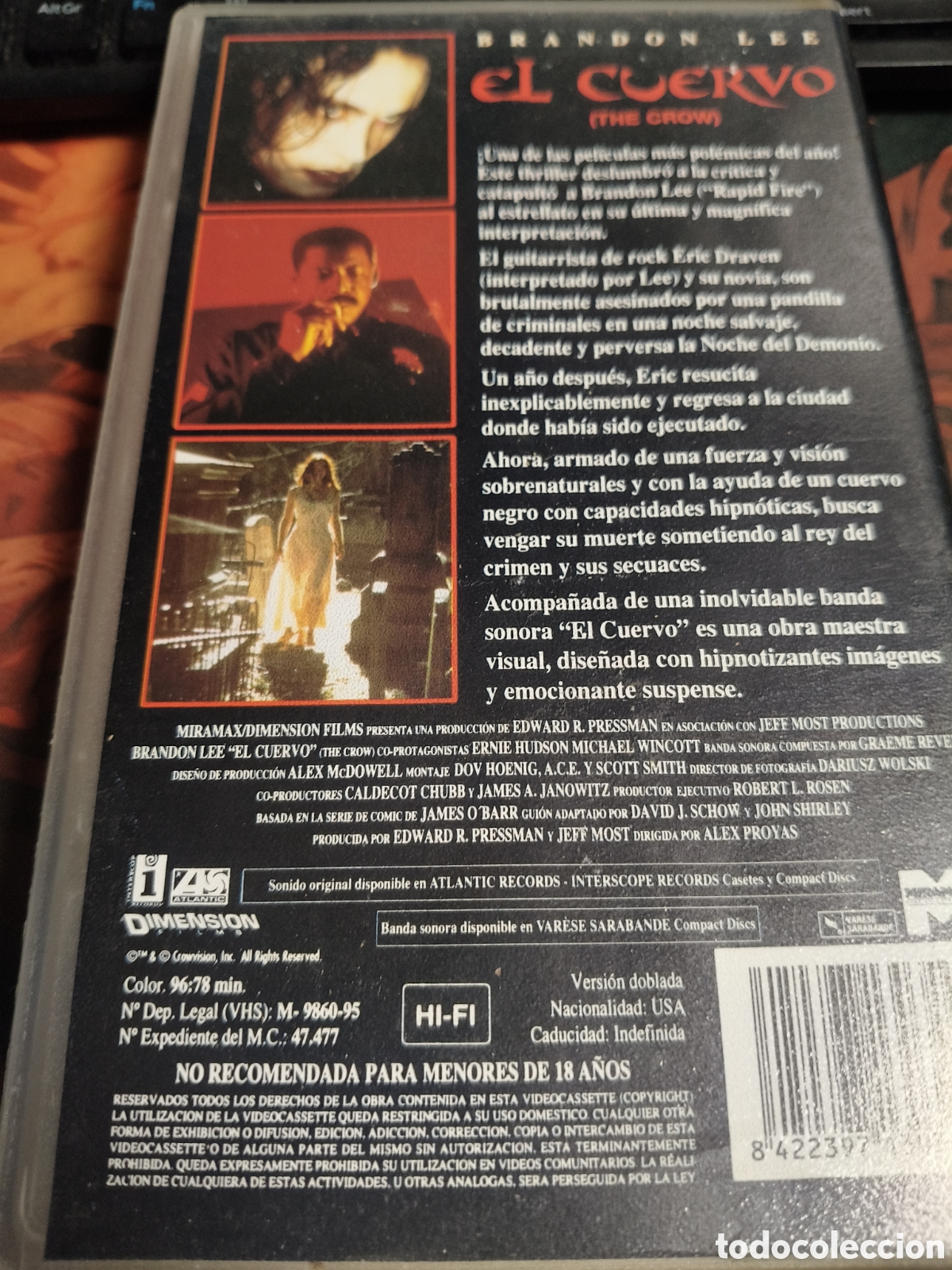 Cine: El cuervo VHS ------- - Foto 2
