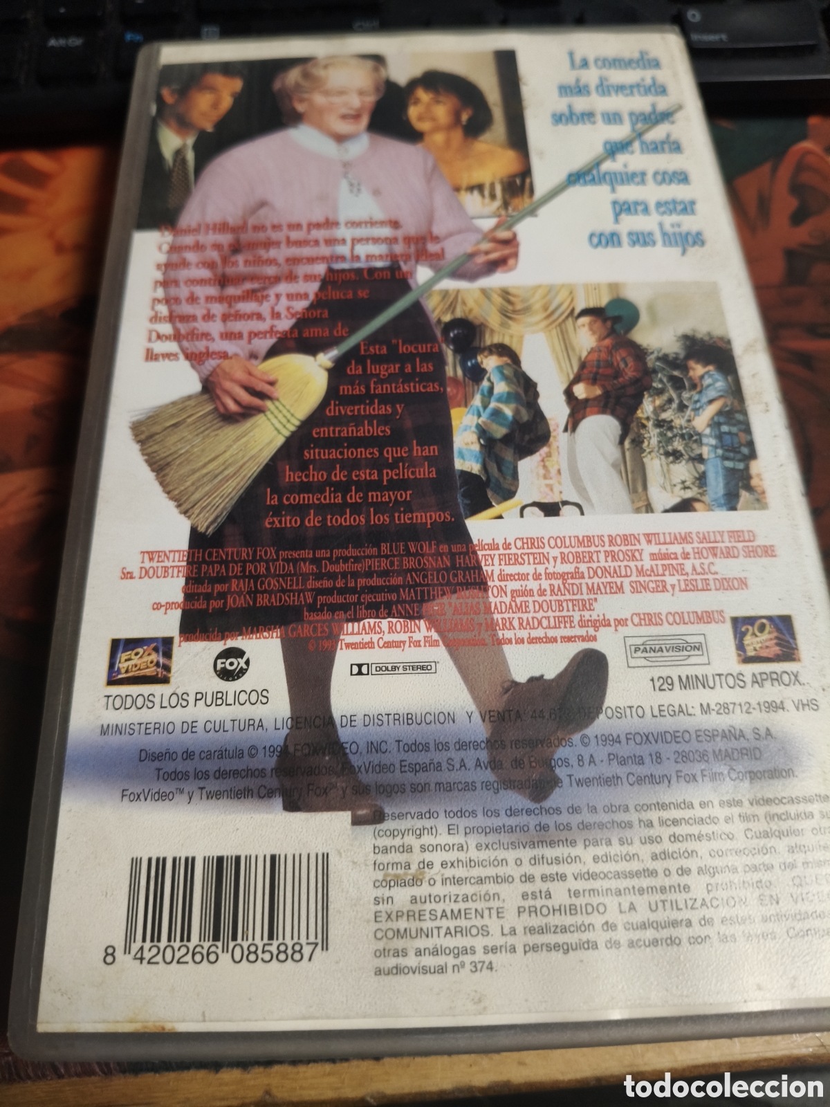 Cine: Se&ntilde;ora doubtfire VHS - Foto 2