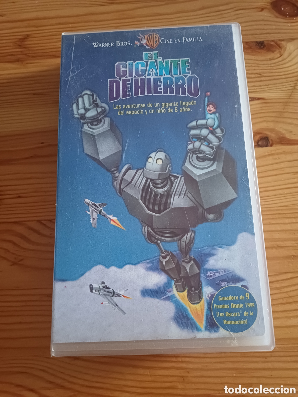 Cine: El gigante de hierro VHS Warner Bros Ganadora 9 Premios Annie 1999