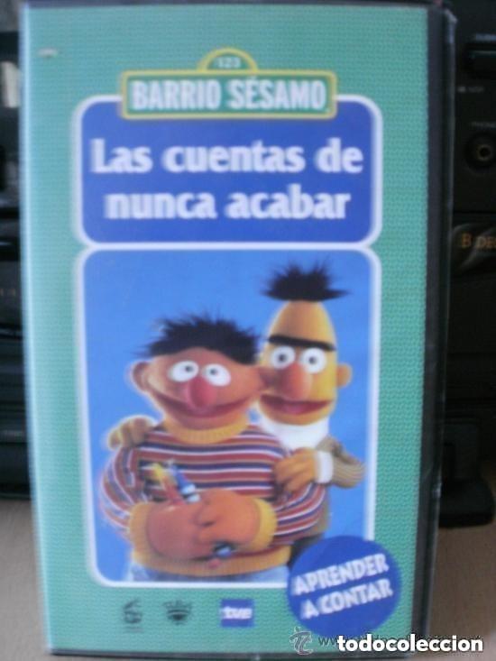Cine: VHS - 1 2 3 BARRIO SESAMO Las cuentas de nunca acabar APRENDER A CONTAR