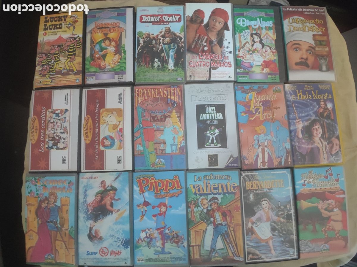 Cinema: LOTE 18 PEL&Iacute;CULAS VHS DISNEY DIBUJOS BUEN ESTADO
