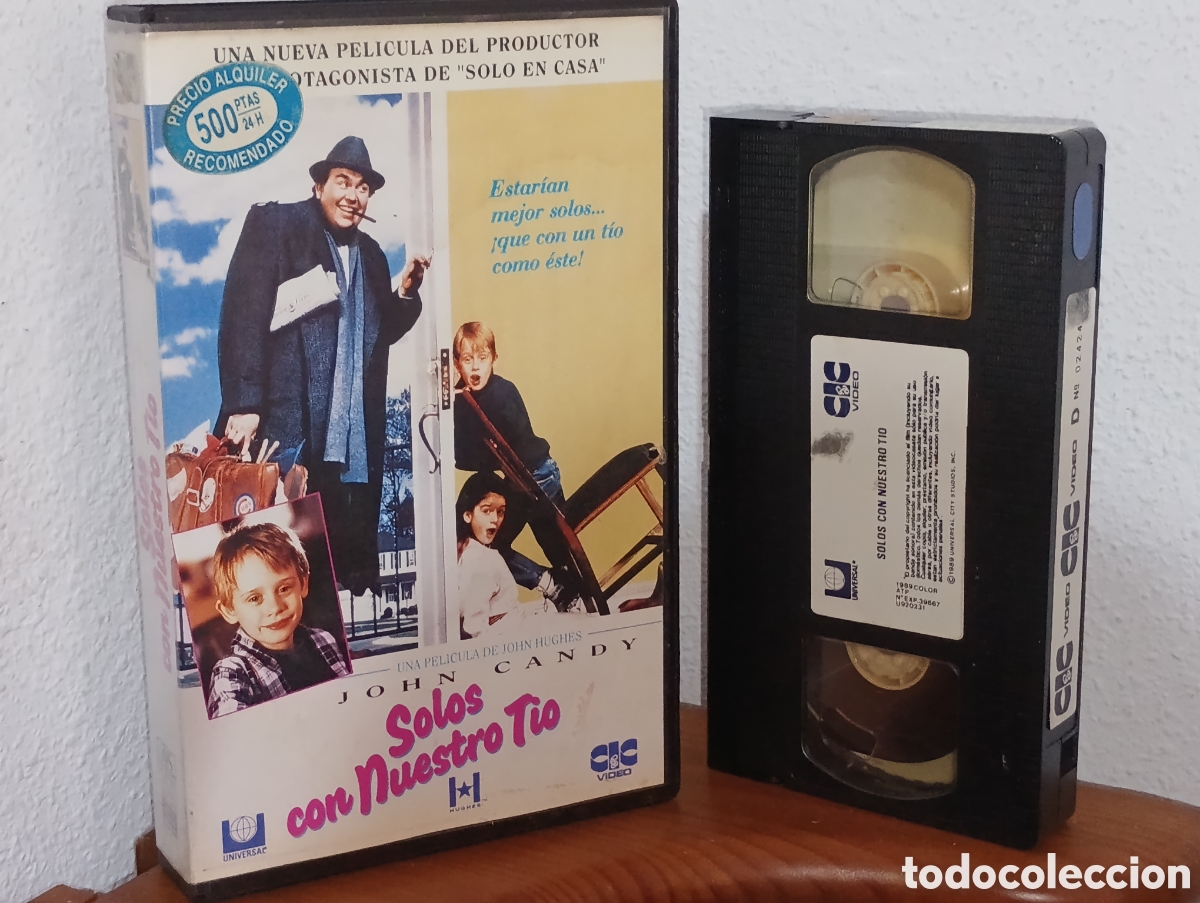 Cine: Solos con nuestro t&iacute;o. Macaulay culkin. Pel&iacute;cula VHS