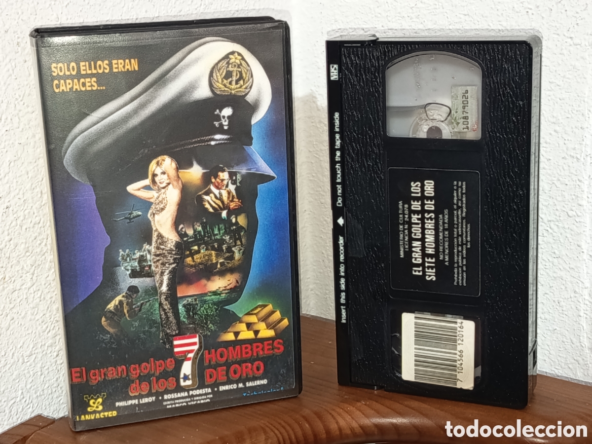 Cine: El gran golpe de los siete 7 hombres de oro. Pel&iacute;cula VHS