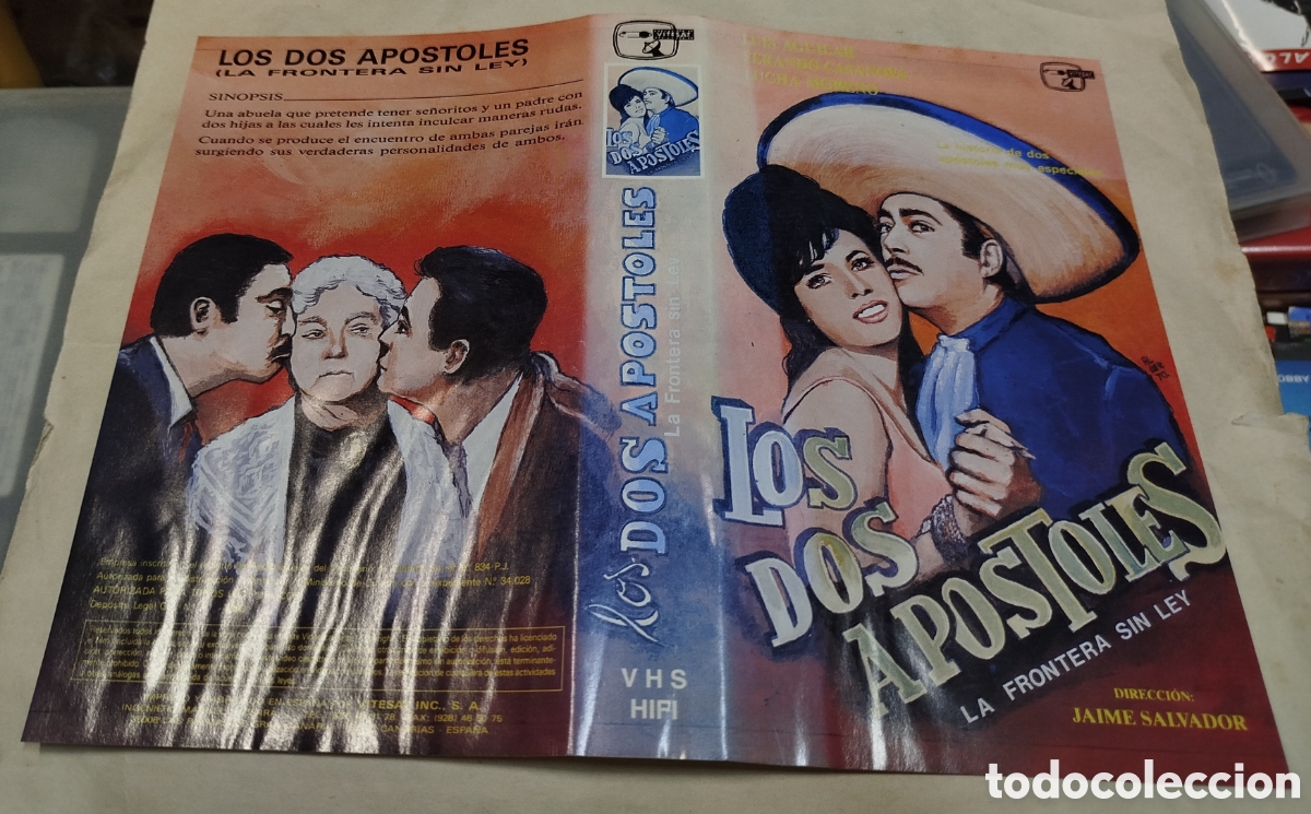 Cine: Los Dos ap&oacute;stoles. SOLO CARATULA. VHS