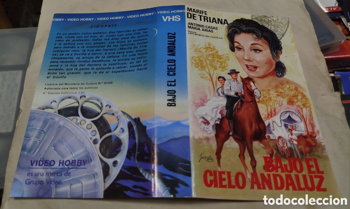 Cine: Bajo el cielo andaluz. SOLO CAR&Aacute;TULA. VHS