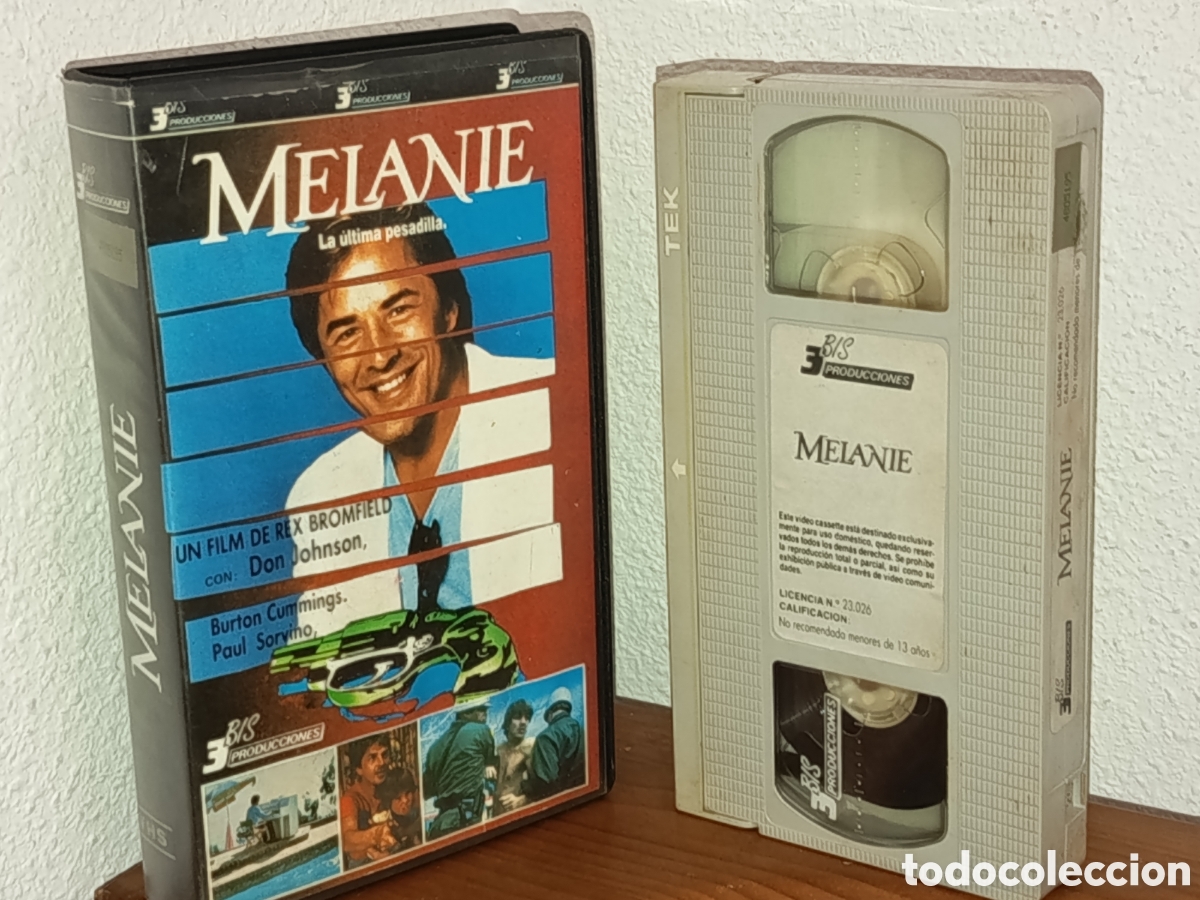 Cine: Melanie la &uacute;ltima pesadilla. Don Johnson. Pel&iacute;cula VHS