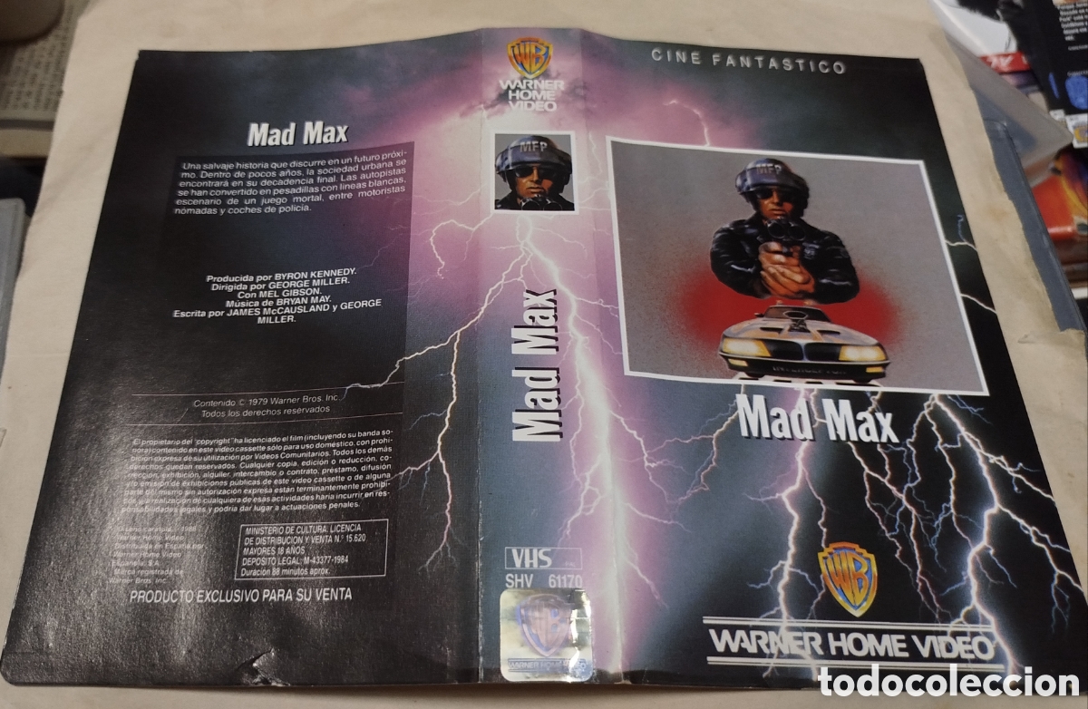 Cine: Mad max. SOLO CAR&Aacute;TULA. VHS