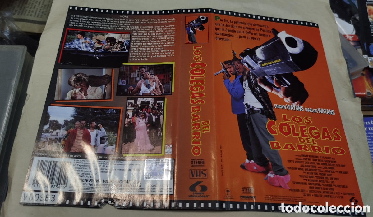 Cine: Los colegas del barrio. SOLO CAR&Aacute;TULA. VHS
