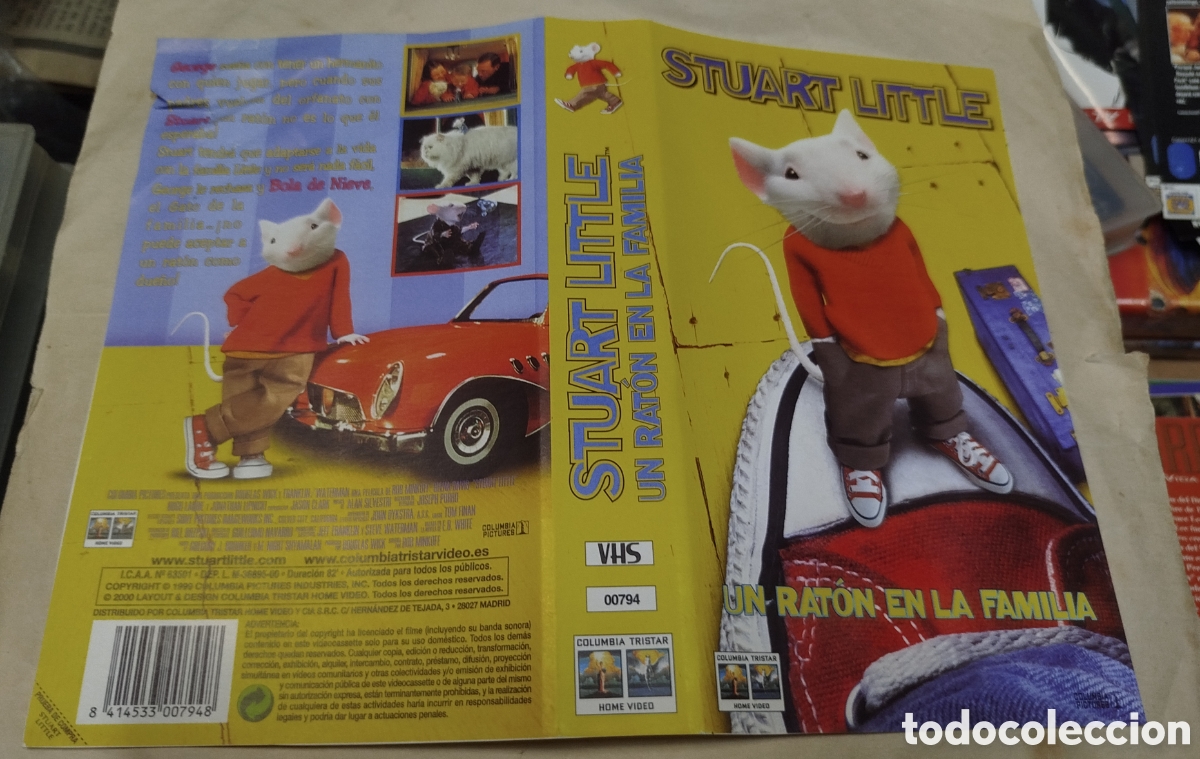 Cine: Stuart Little. SOLO CAR&Aacute;TULA. VHS