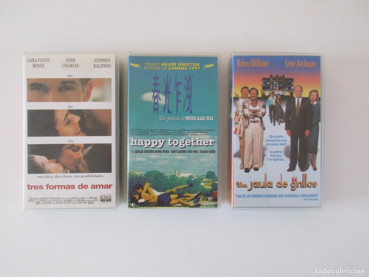 Cine: LOTE 3 PELICULAS CINE GAY - TRES FORMAS DE AMAR - HAPPY TOGETHER - UNA JAULA DE GRILLOS