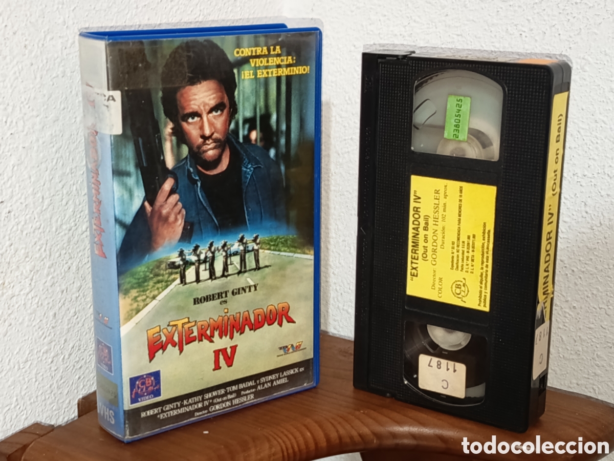 Cine: El exterminador 4 IV. Robert Ginty. Pel&iacute;cula VHS